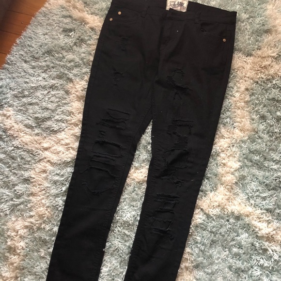 NEW size 13 Ripped black skinny jeans - Picture 2 of 8